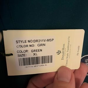 Donald Ross Green Golf Vest NWT PGA Logo